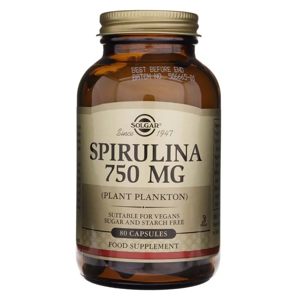 Solgar Espirulina - 80 Cápsulas