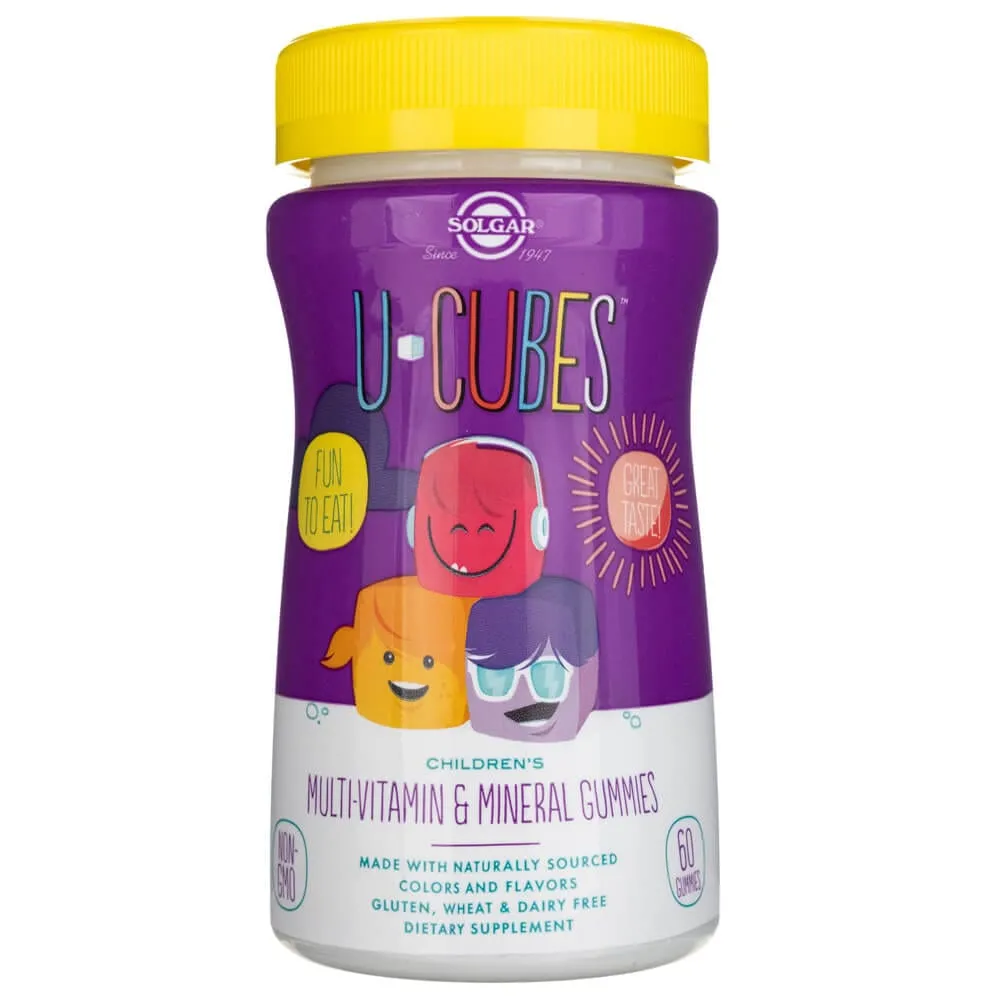 Solgar U-Cubes Multivitaminas y Minerales para Niños - 60 Gomitas