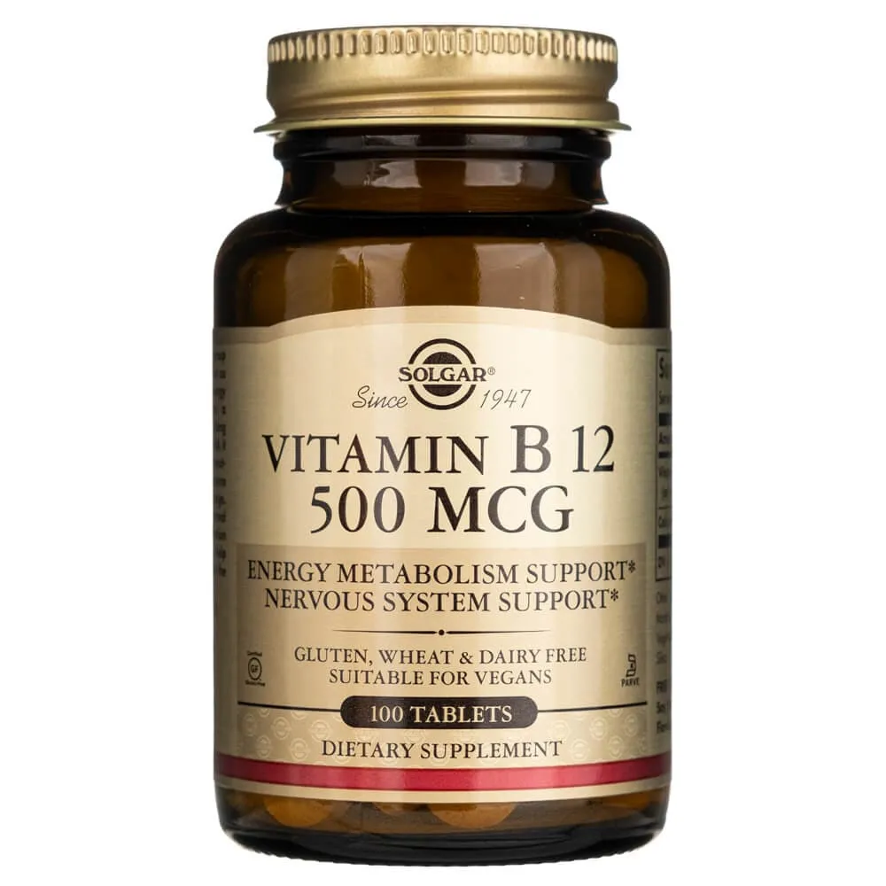 Solgar Vitamina B12 500 mcg - 100 Tabletas