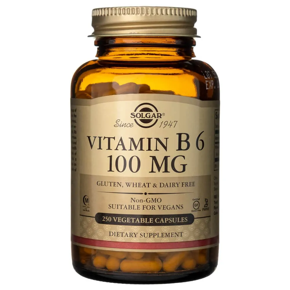 Solgar Vitamina B6 100 mg - 250 Cápsulas Vegetales