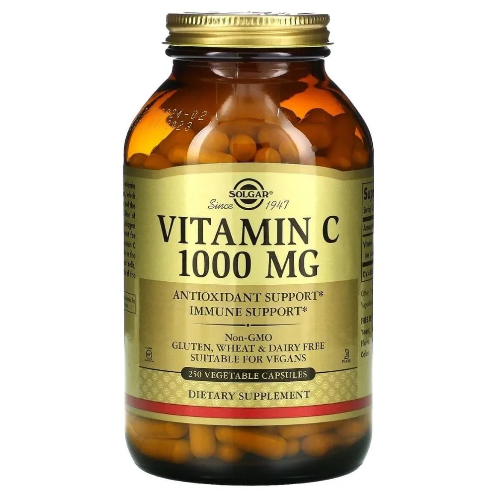 Solgar Vitamina C 1000 mg - 250 Cápsulas Vegetales