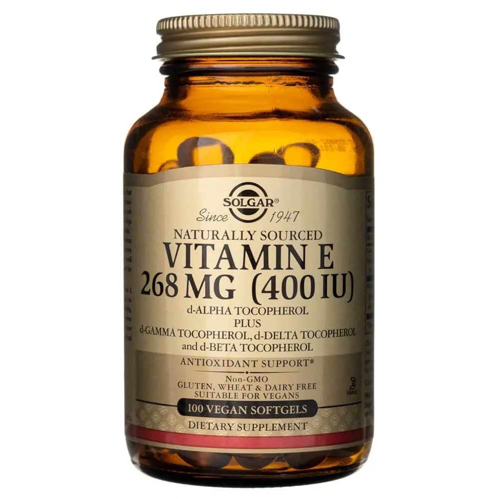 Solgar Vitamina E 268 mg (400 UI) (d-Alfa tocoferol) - 100 Cápsulas blandas