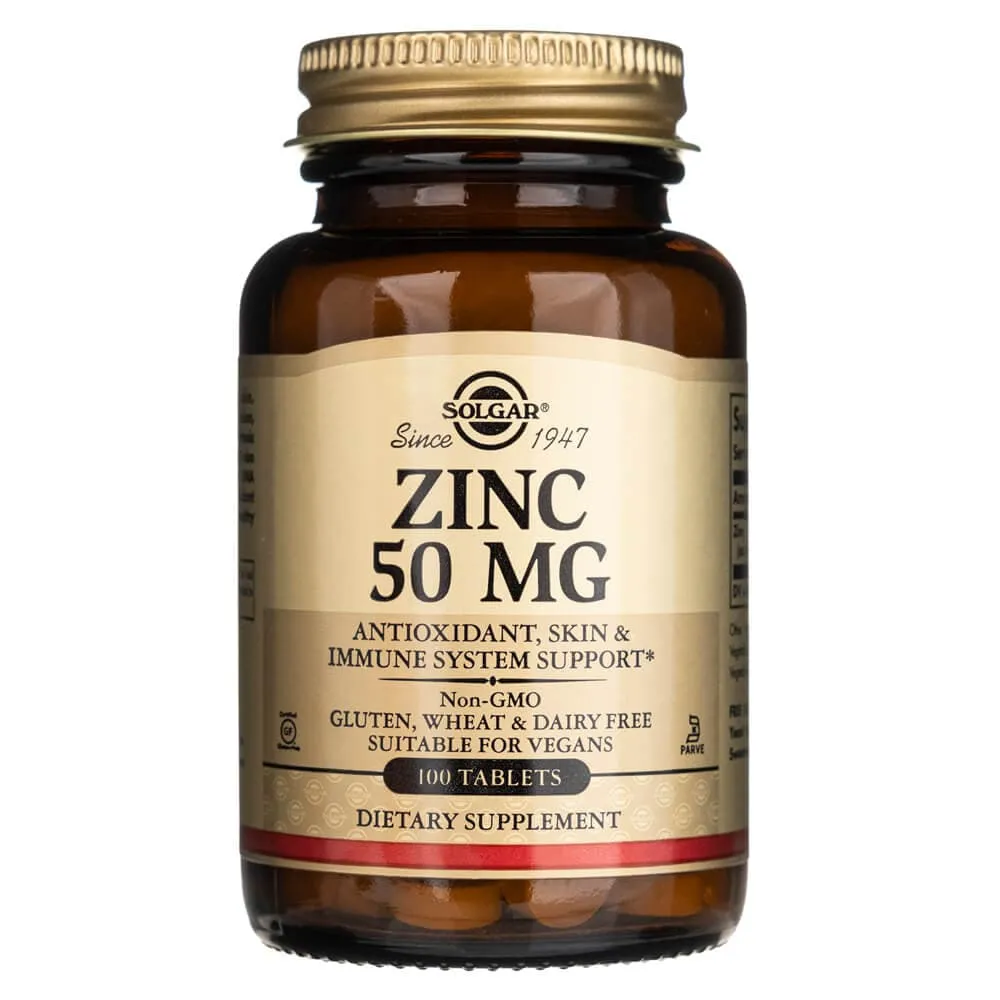 Solgar Zinc 50 mg - 100 Tabletas