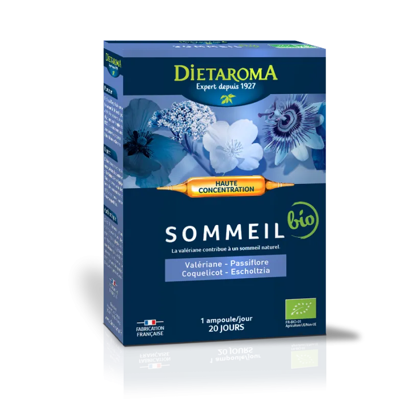 Sueño orgánico de alta concentración - 20 ampollas - Dietaroma