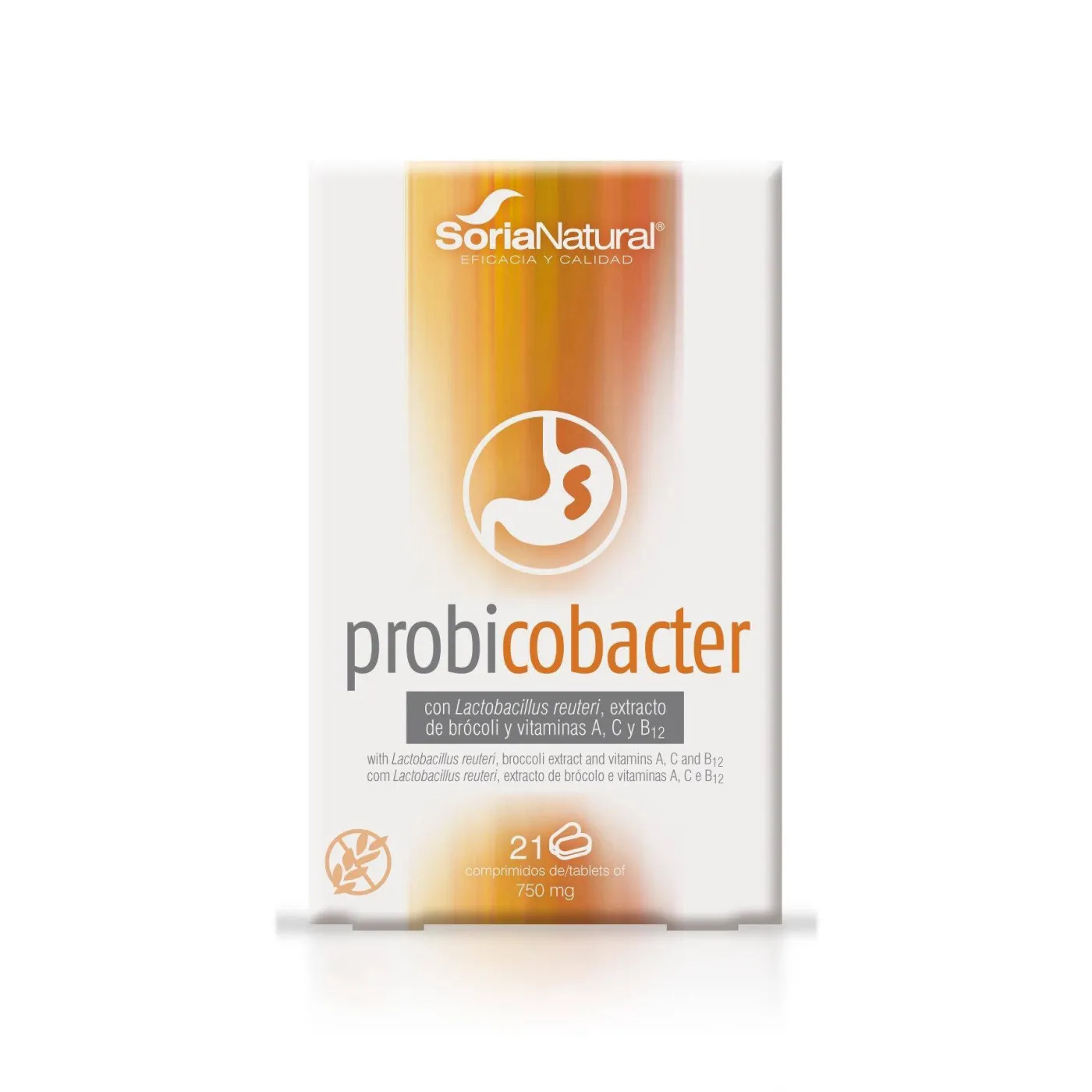 Soria Natural Probicobacter 750 Mg 21 Comp