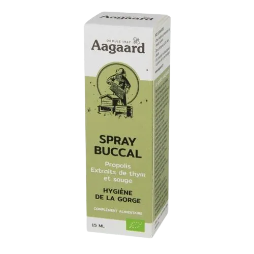 Spray Bucal de Propóleo para la higiene de la garganta - 15 ml - Aagaard