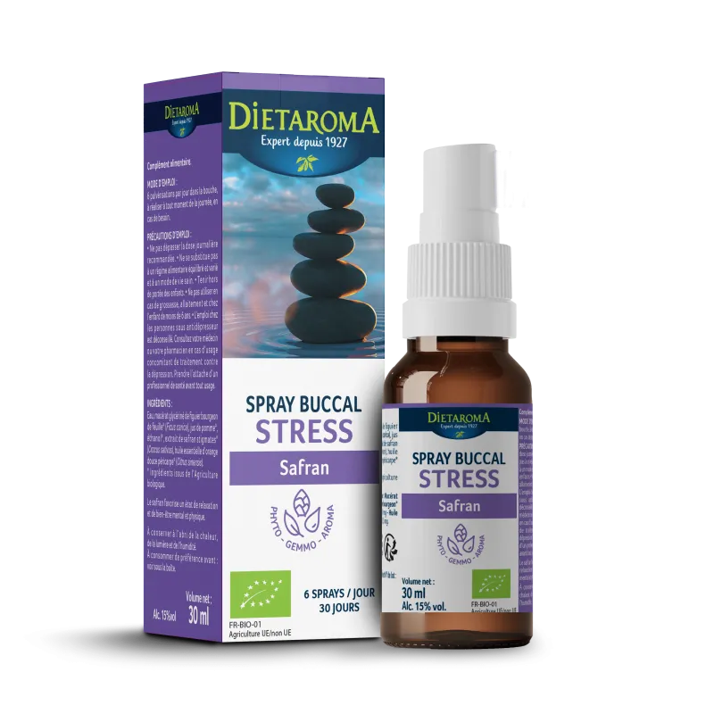 Spray bucal antiestrés con Azafrán-30ml-Dietaroma