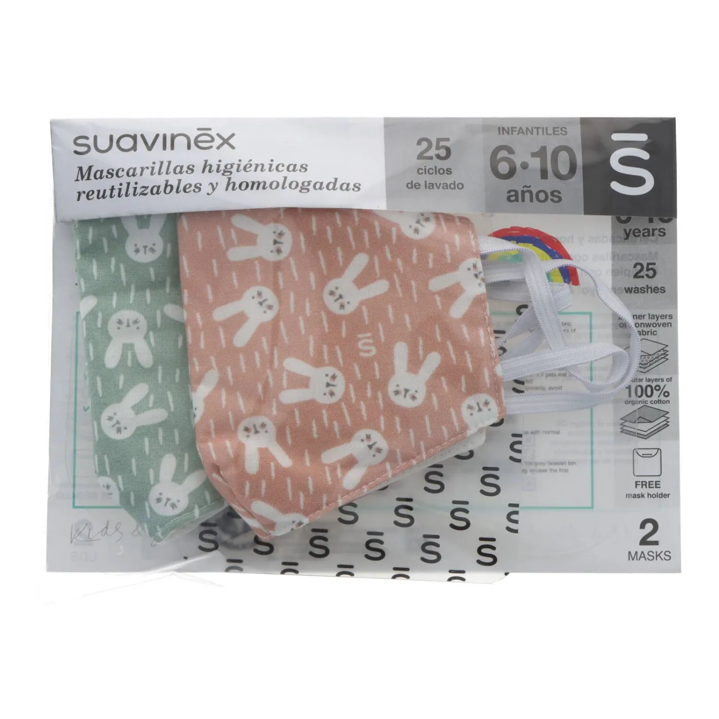 Suavinex Mascarilla Infantil 610 Años Hygge Rosa