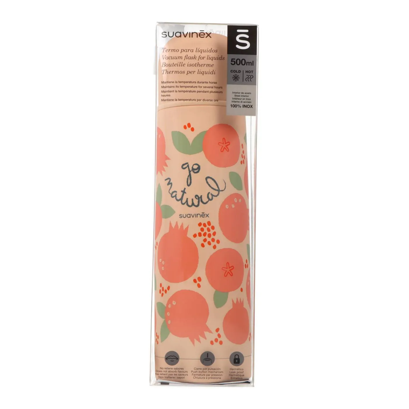 Suavinex Termo Para Liquidos Rosa 500 ml