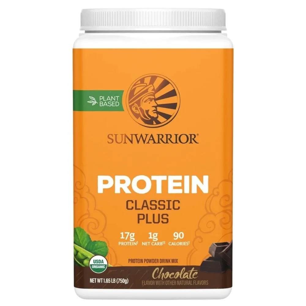 Sunwarrior Proteína Classic Plus, Proteína vegetal, Chocolate - 750 g