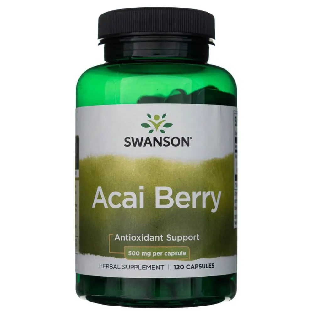 Swanson Acai Berry 500 mg - 120 Cápsulas