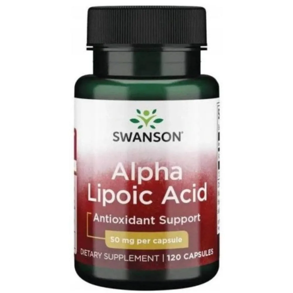 Swanson ALA, Ácido alfa lipoico 50 mg - 120 cápsulas