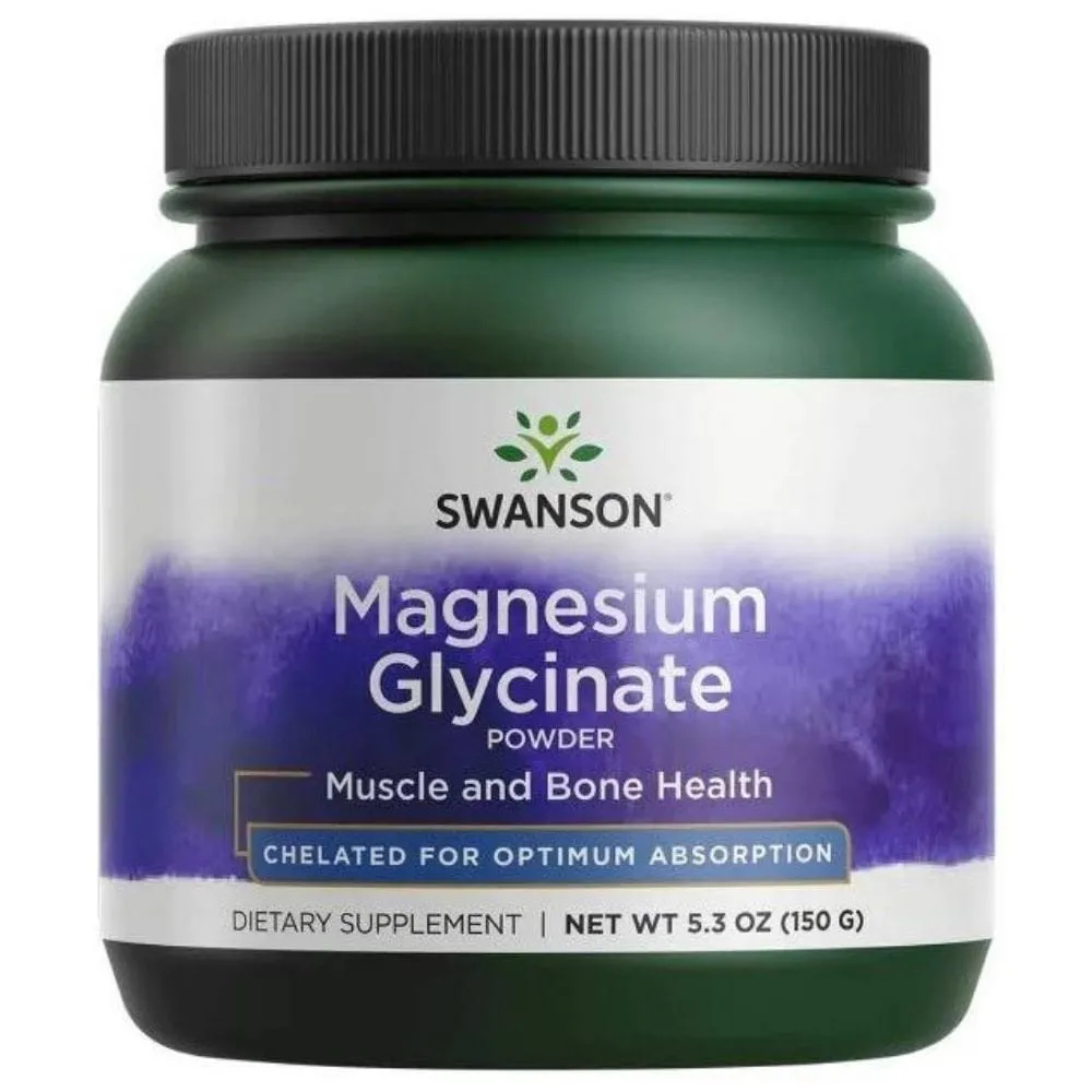 Swanson Albion Magnesium Glycinate, Polvo - 150 g