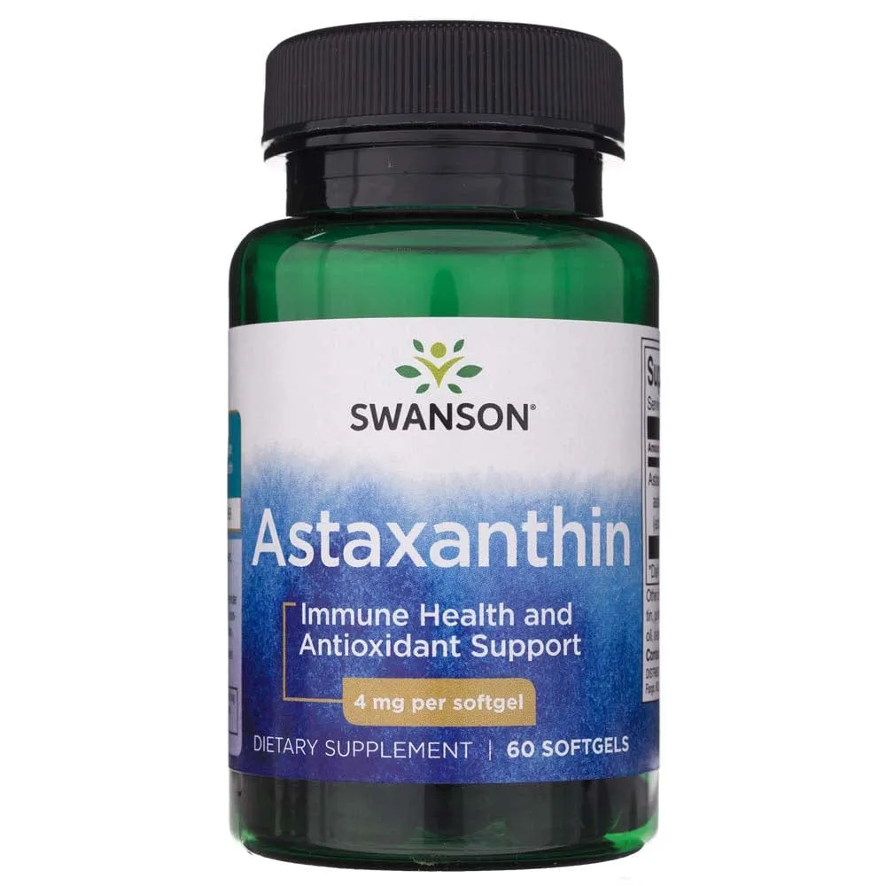 Swanson Astaxantina 4 mg - 60 Cápsulas blandas