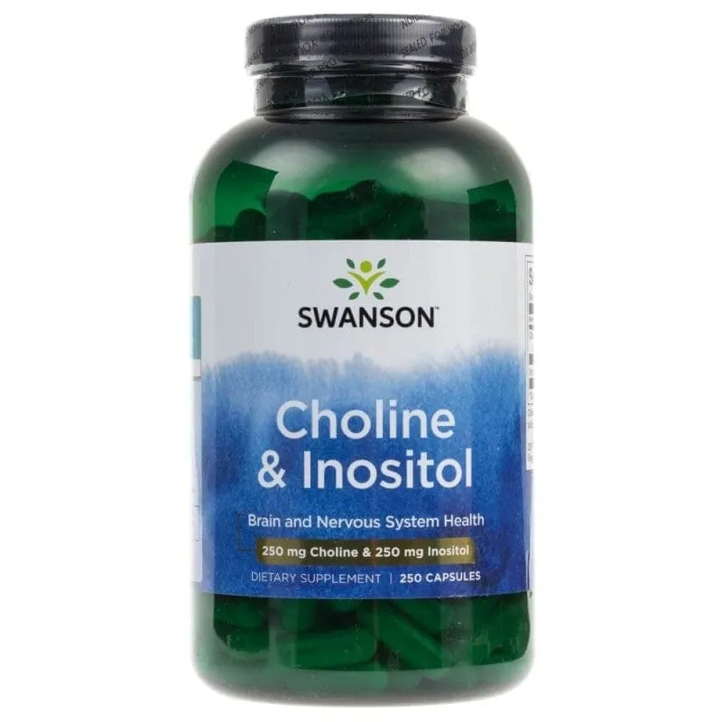 Swanson Colina e Inositol - 250 Cápsulas