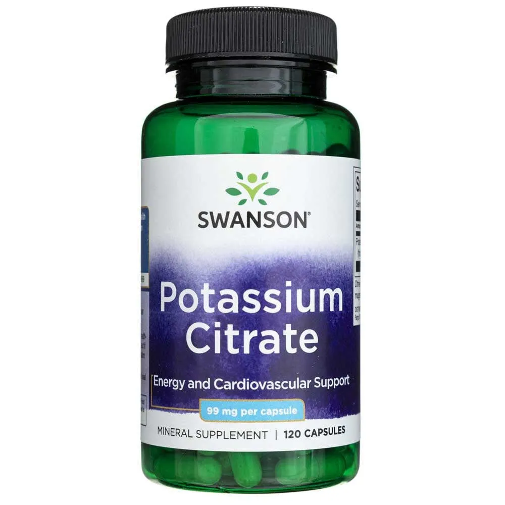 Swanson Citrato de Potasio 99 mg - 120 Cápsulas