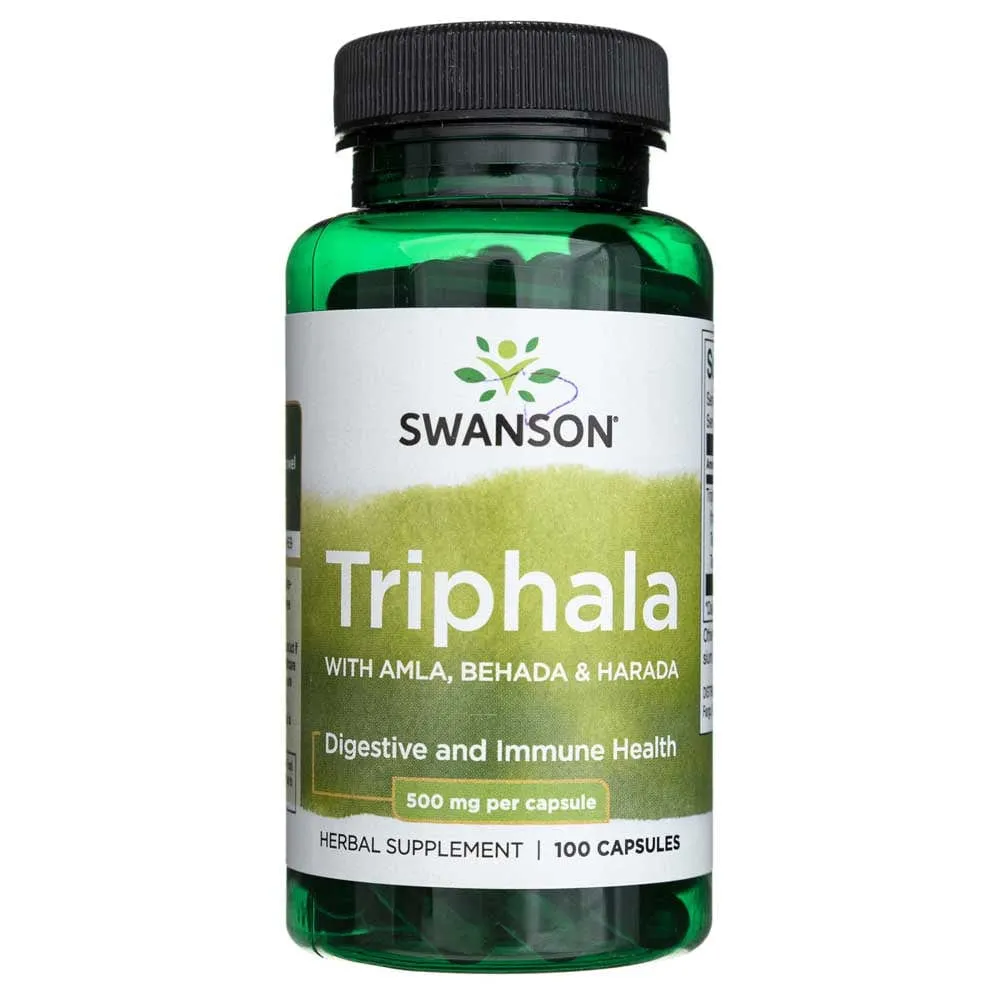 Swanson Triphala con Amla, Behada & Harada 500 mg - 100 Cápsulas