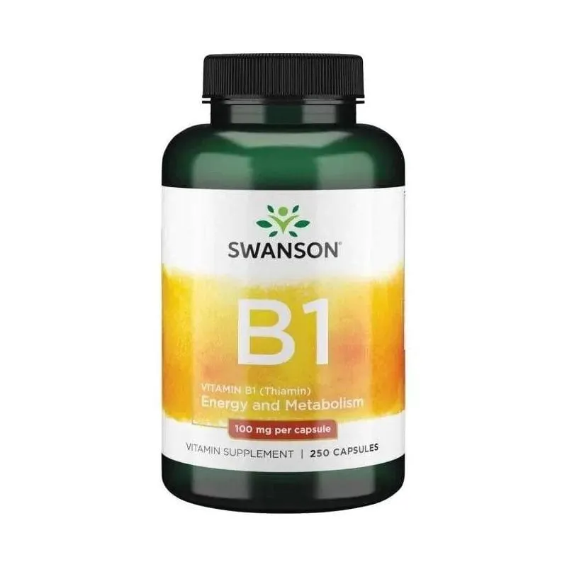 Swanson Vitamina B-1 100 mg - 250 Cápsulas