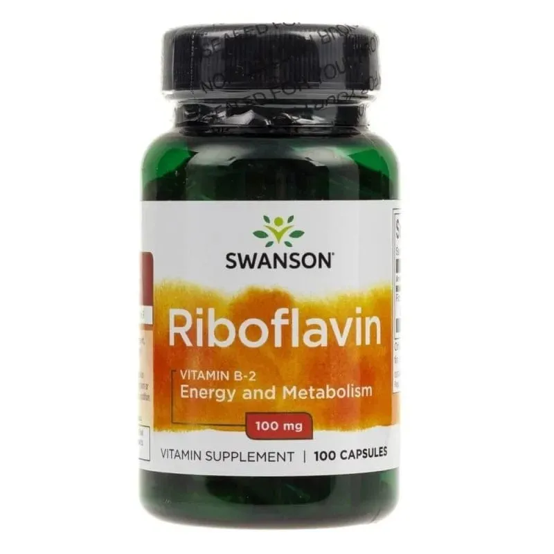 Swanson Vitamina B-2 (Riboflavina) 100 mg - 100 Cápsulas