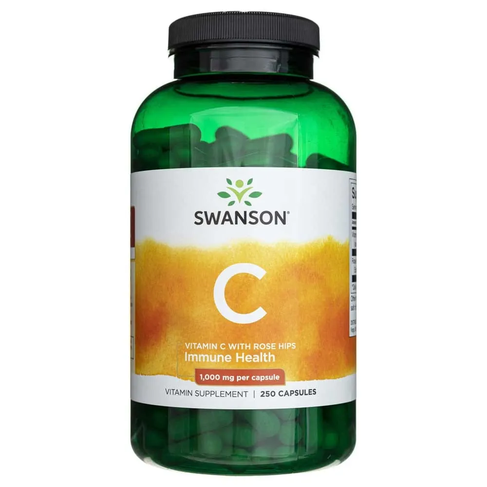 Swanson Vitamina C con Escaramujo 1000 mg - 250 Cápsulas