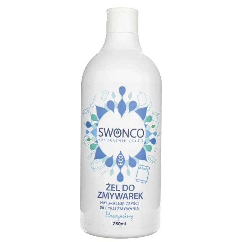 Swonco Gel lavavajillas, Sin perfume - 750 ml