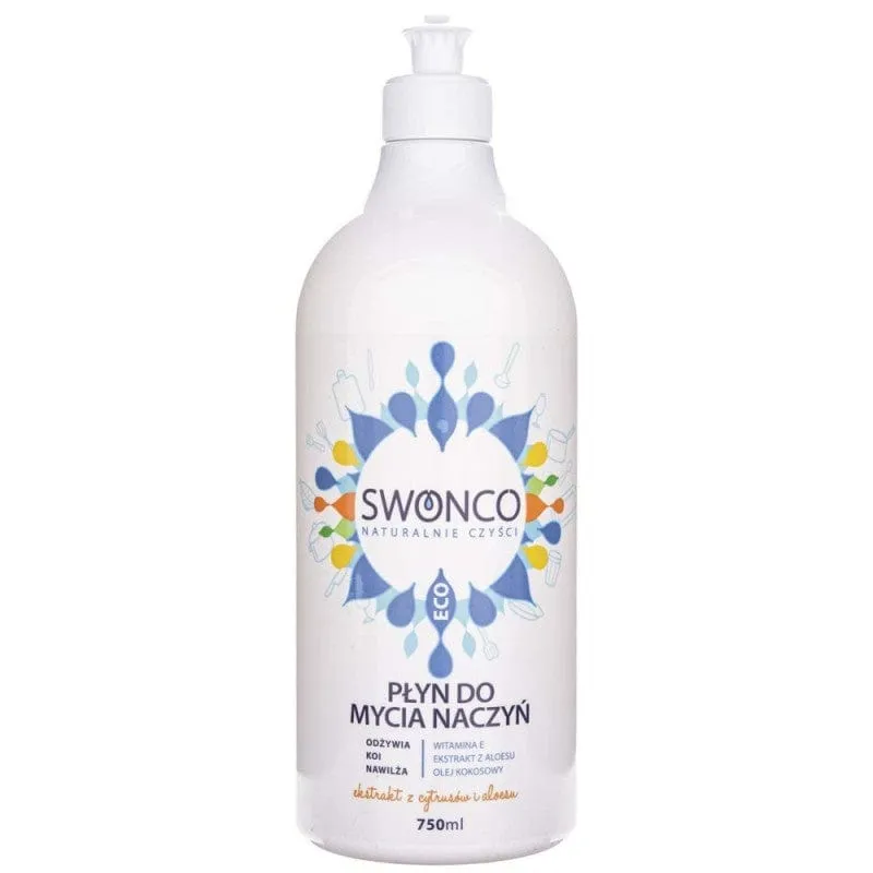 Swonco Lavavajillas Líquido, Cítricos y Aloe Vera - 750 ml