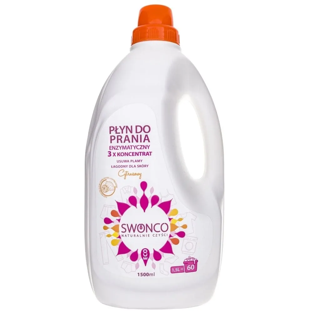 Swonco Detergente líquido enzimático, cítrico - 1500 ml