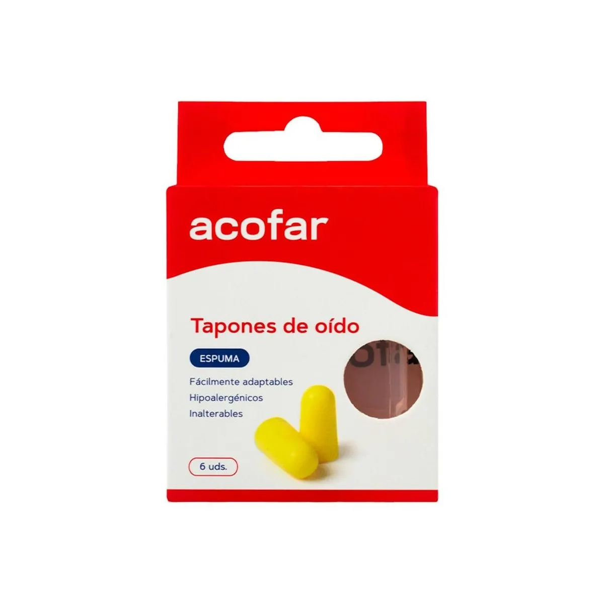 Tapon Oido Espuma Acofar 6 Unid