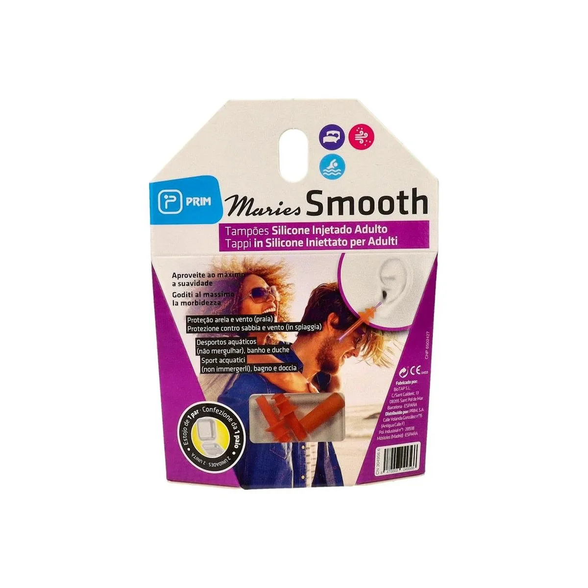 Tapon Oido Silicona Maries Adul Prim 2u
