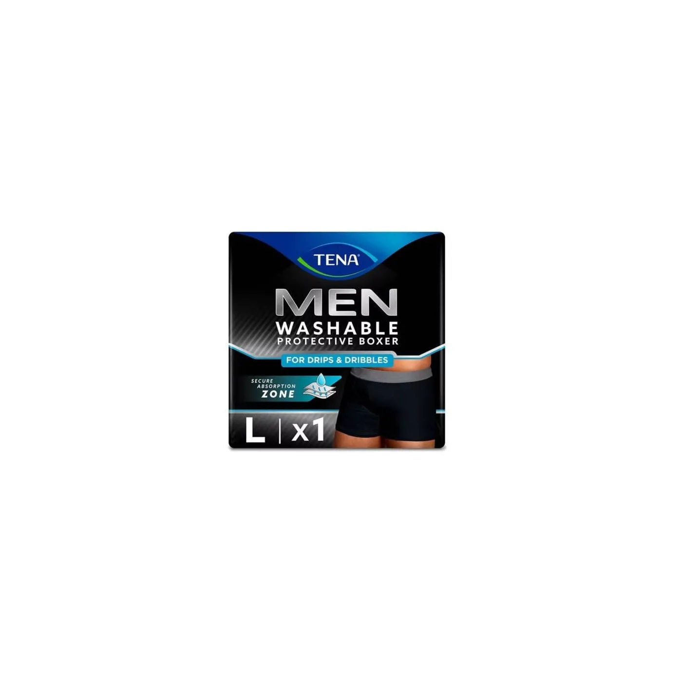 Tena Men Boxer Negro Washable T/l 1u