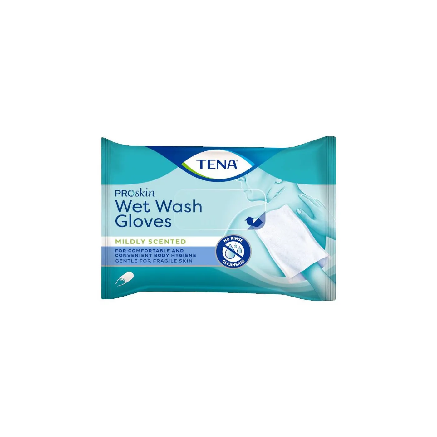 Tena Wet Wash Gloves 8 Uds