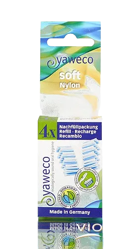 Recambio cabezal cepillo de dientes Nylon Soft-x4-Yaweco