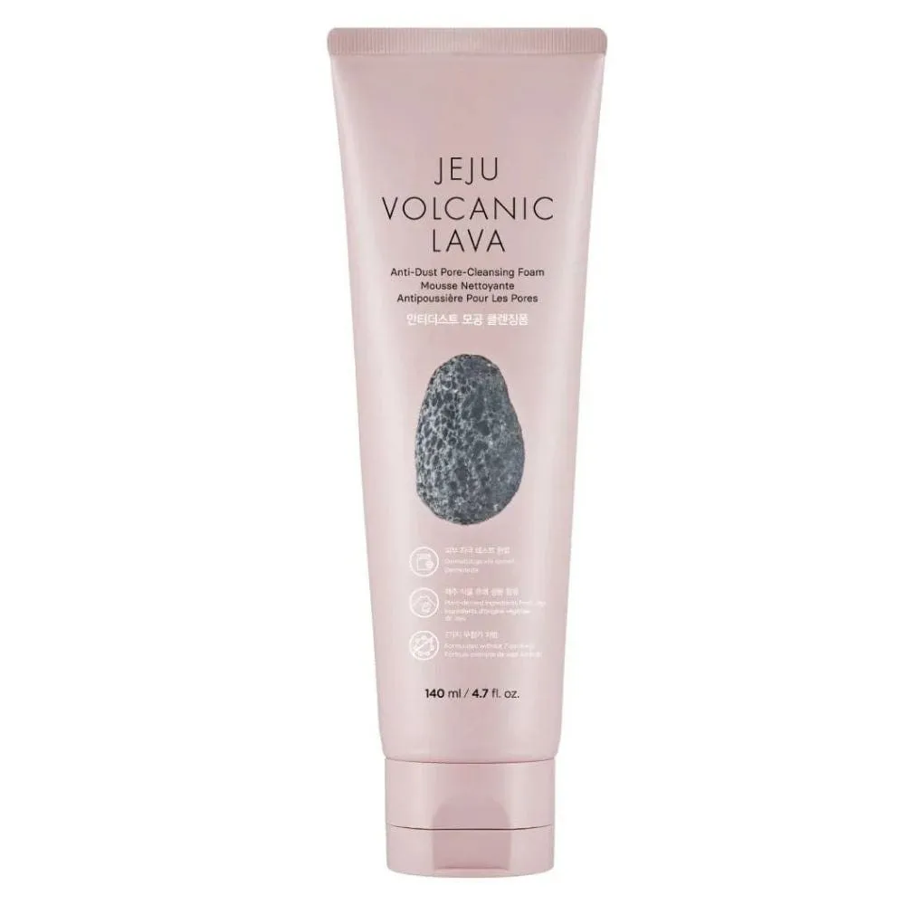 Espuma limpiadora de poros The Face Shop Jeju Volcanic Lava Anti Dust - 140 ml