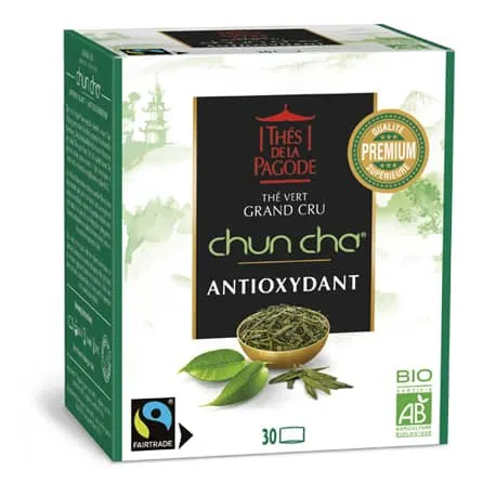 Té verde Chun Cha ecológico-30 bolsitas-Tés de la Pagode