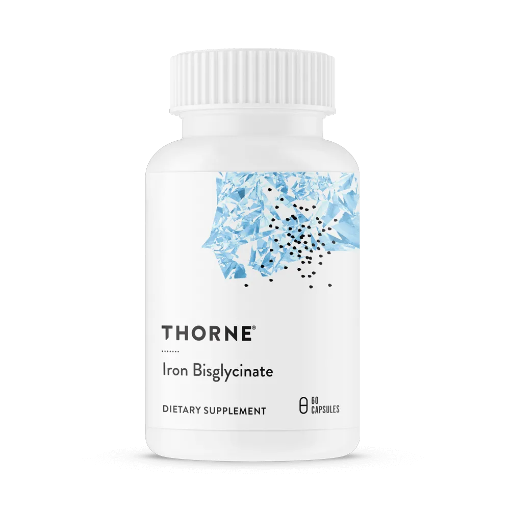 Thorne Research Bisglicinato de hierro 25 mg - 60 Cápsulas