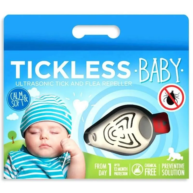 Tickless Repelente ultrasónico de garrapatas para bebés - Beige