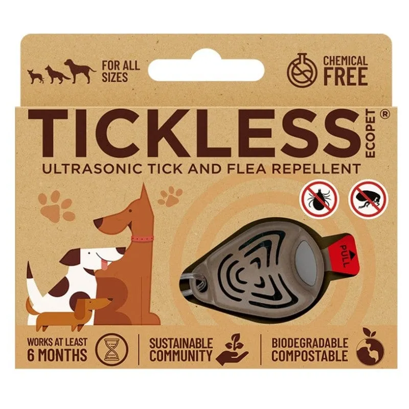 Tickless Eco Pet Repelente Ultrasónico de Garrapatas - Marrón