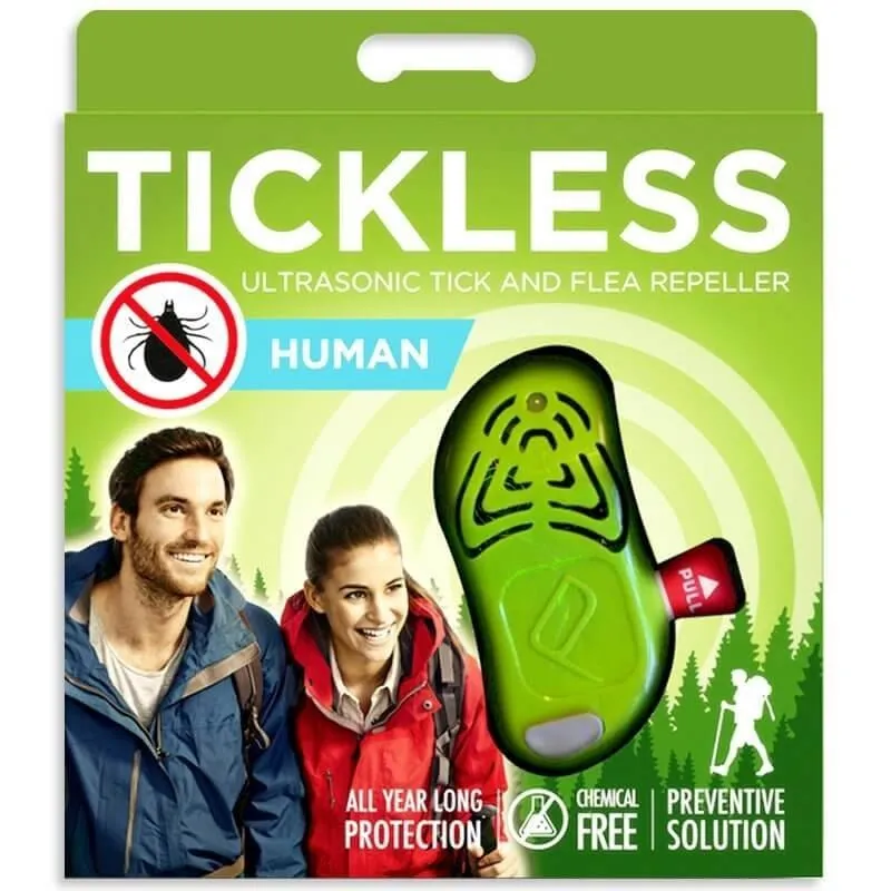 Tickless Repelente ultrasónico humano de garrapatas - Verde