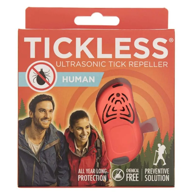 Tickless Repelente ultrasónico humano de garrapatas - Naranja