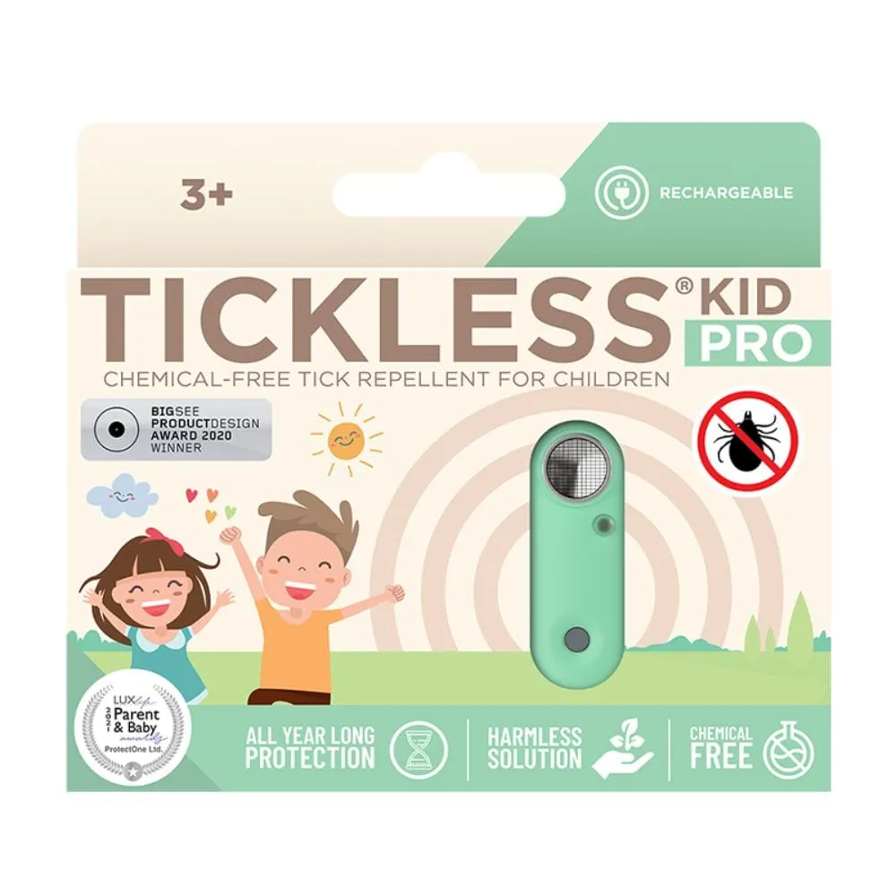 Tickless Kid PRO con opción de carga Protección ultrasónica contra garrapatas - Mentha Green