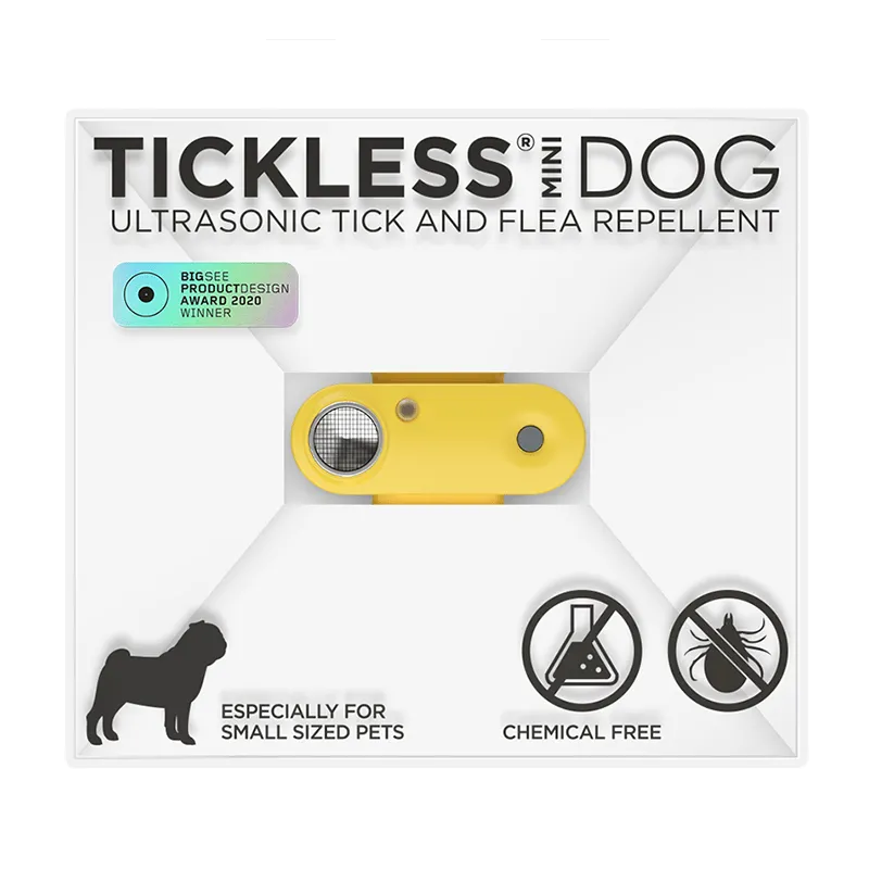 Tickless Mini Repelente Ultrasónico de Garrapatas para Mascotas - Caléndula