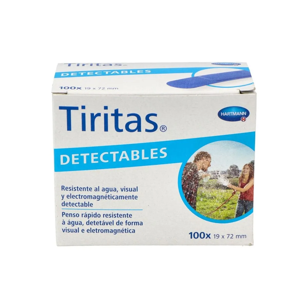 Tiritas Hartmann Detectables Azul 100 U