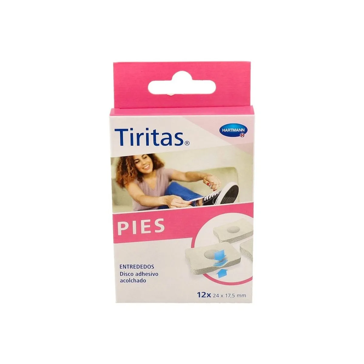 Tiritas Hartmann Pies Entrededos 12 Uni