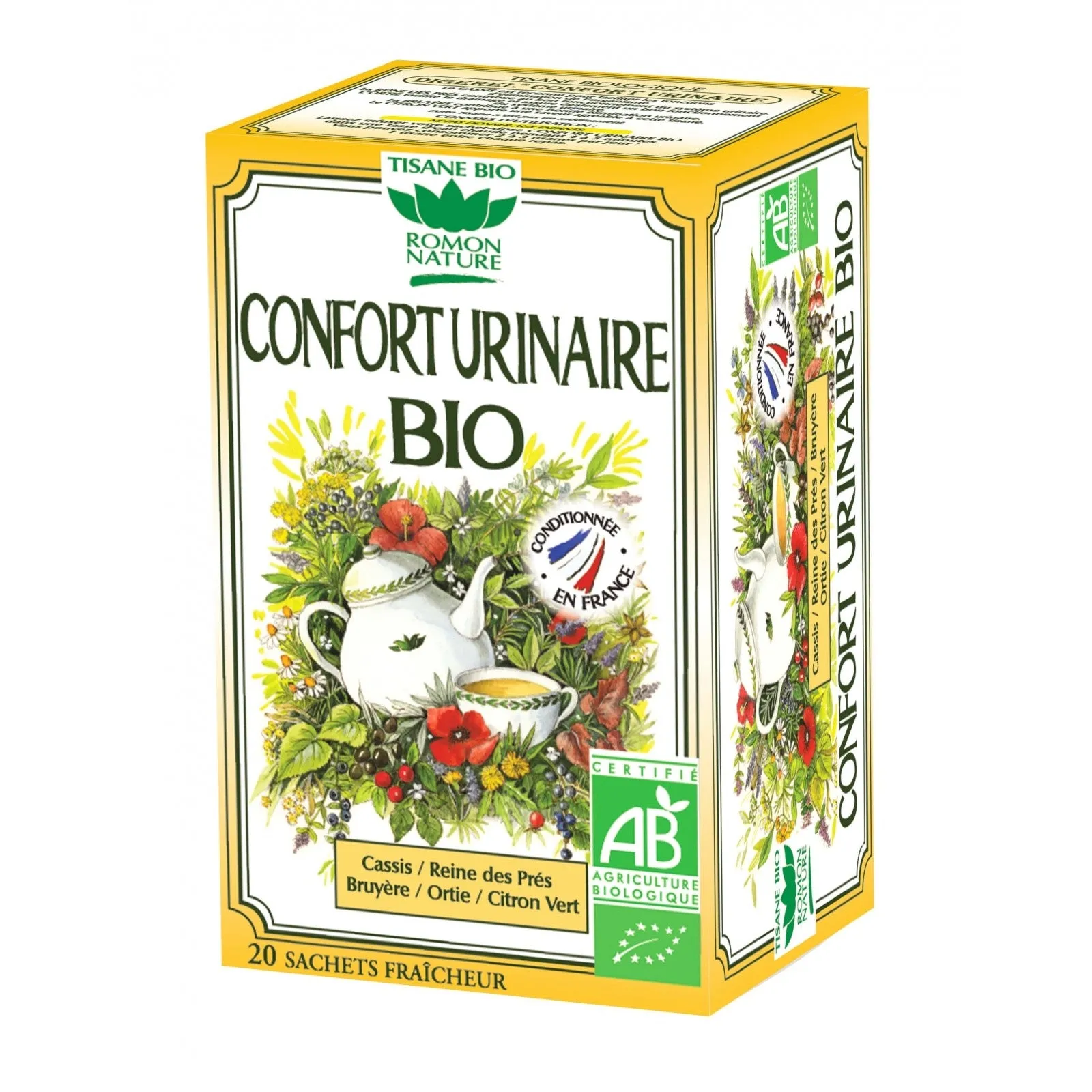 Infusión de hierbas confort urinario ecológica-20 sobres-Romon Nature