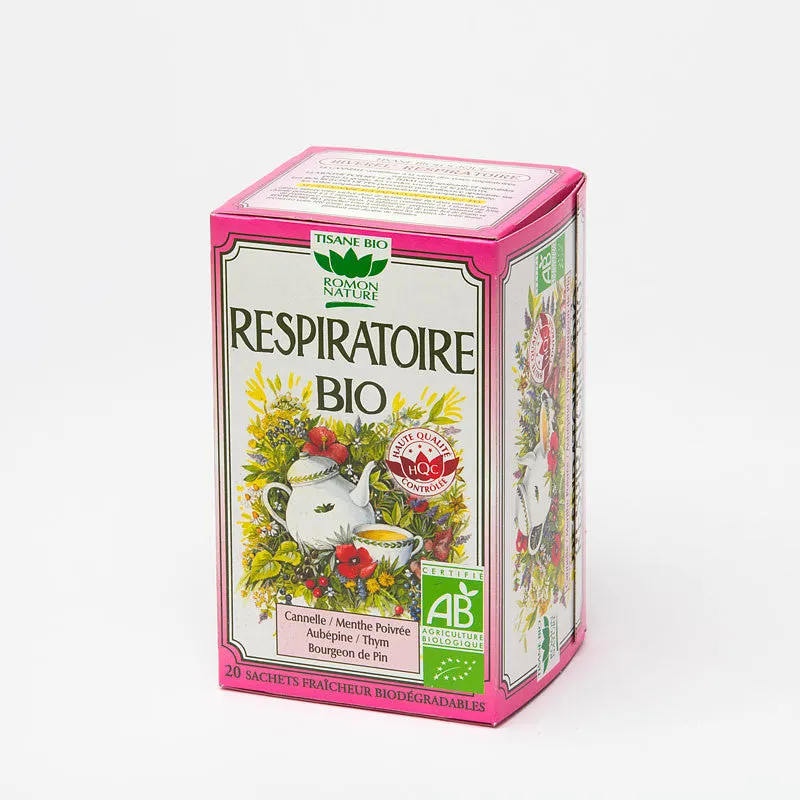 Infusión de hierbas respiratorias ecológica - 20 sobres - Romon Nature