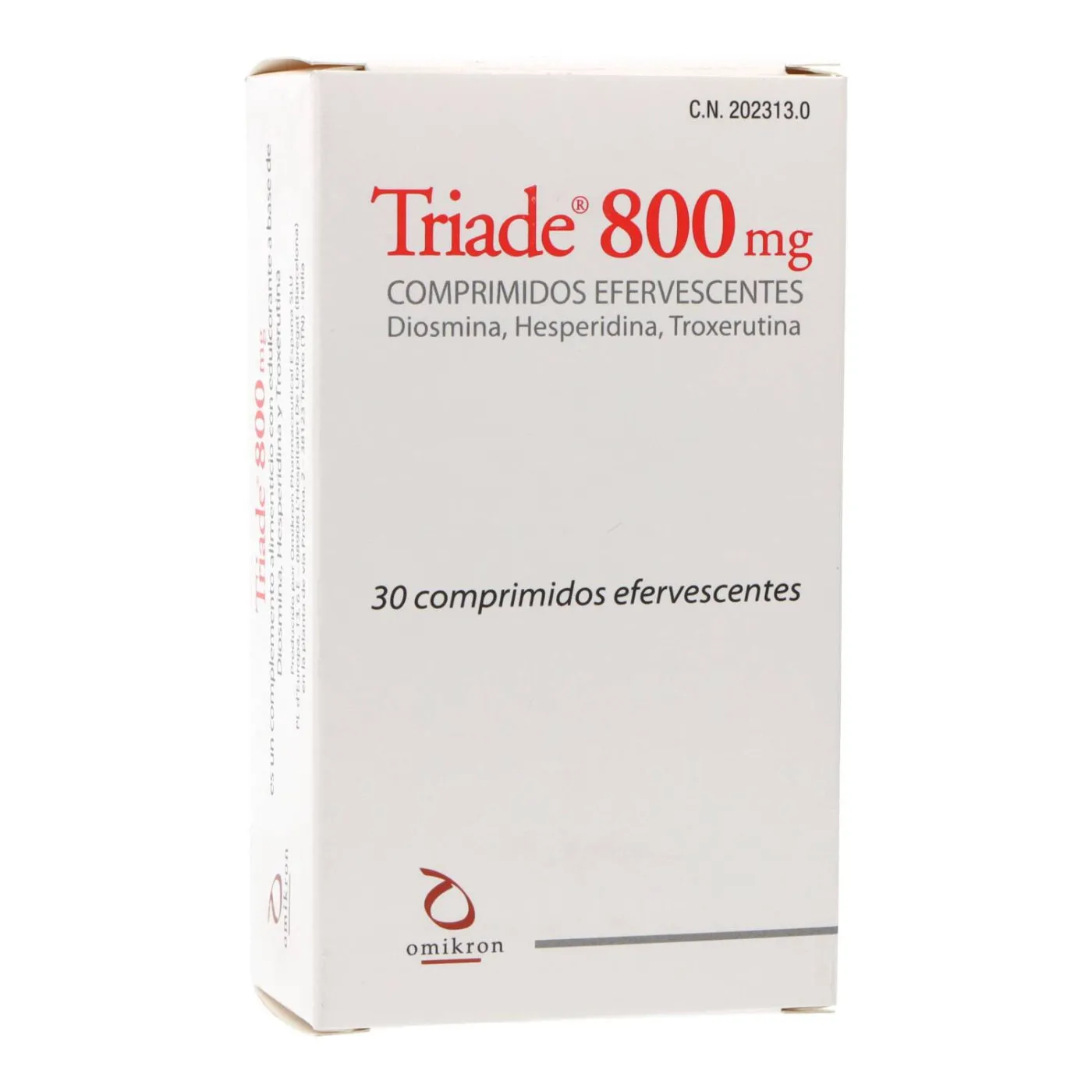 Triade 800 Mg 30 Comp Efervescentes