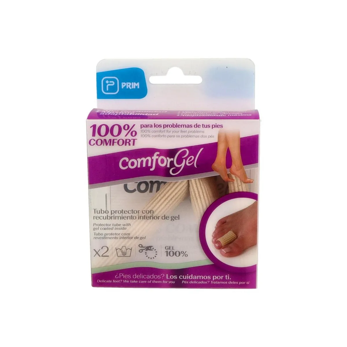 Tubo Comforgel Prim Tejido Canale Recub Int Gel 2,5 Cm cc253 2 U