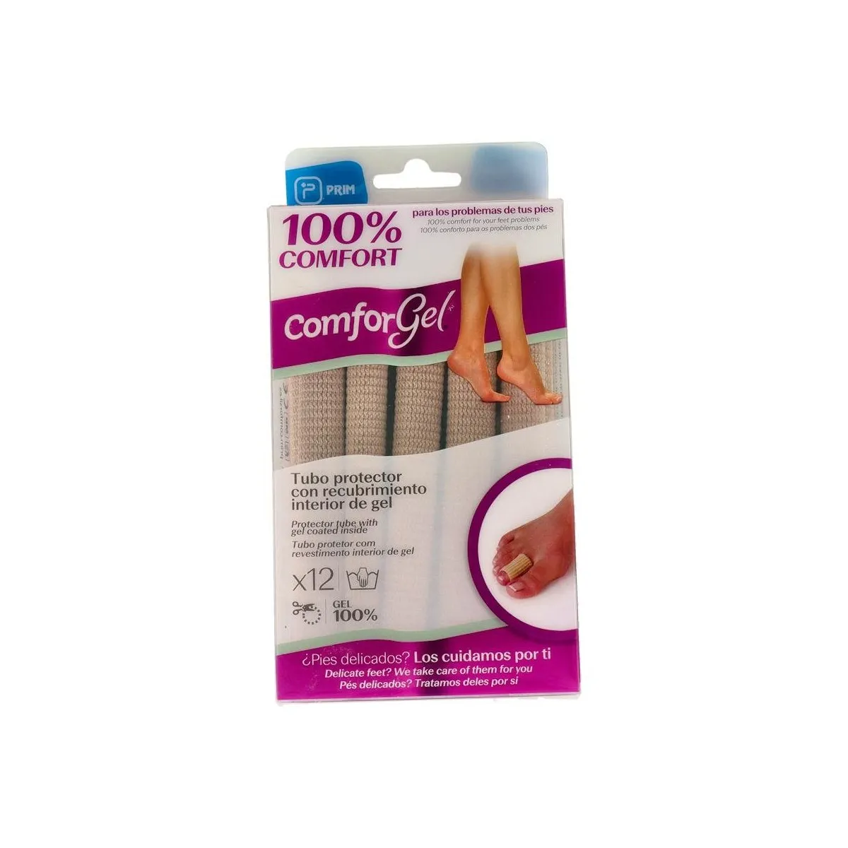 Tubo Comforgel Prim Tejido Mesh Recub Int Gel 1,5 Cm 12 Unid