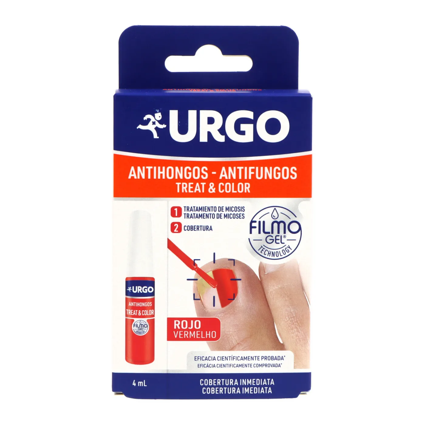 Urgo Treat & Color Antihongos 4 ml Color Rojo
