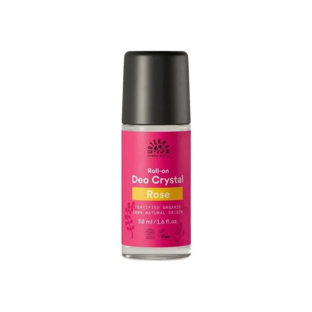 Urtekram Deo Crystal Roll-on, Rosa - 50 ml